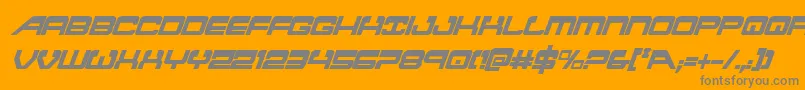 Weitere Informationen zur atlantiacondital-Schriftart atlantiacondital-Schriftart – Graue Schriften auf orangefarbenem Hintergrund