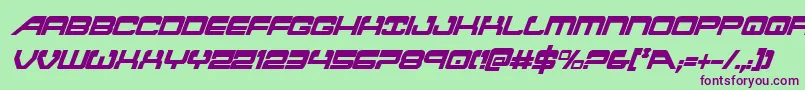 atlantiacondital Font – Purple Fonts on Green Background