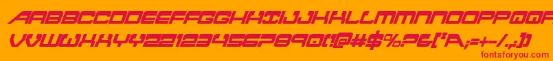 atlantiacondital Font – Red Fonts on Orange Background