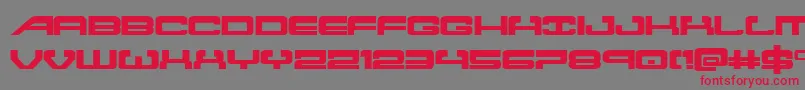 atlantiaexpand Font – Red Fonts on Gray Background