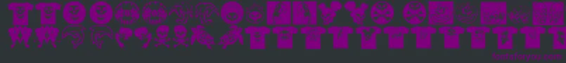 AtLastATshirt Font – Purple Fonts on Black Background