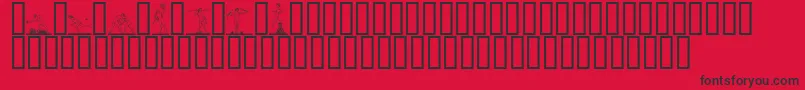 ATLETER  Font – Black Fonts on Red Background