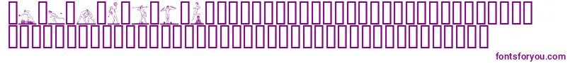 ATLETER -fontti – violetit fontit