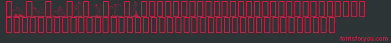 ATLETER  Font – Red Fonts on Black Background