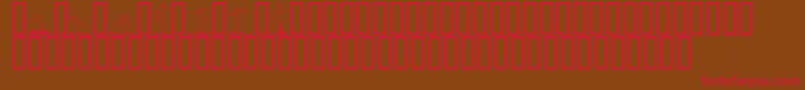 ATLETER  Font – Red Fonts on Brown Background