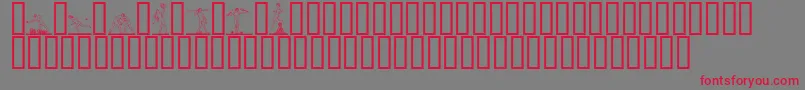 ATLETER  Font – Red Fonts on Gray Background