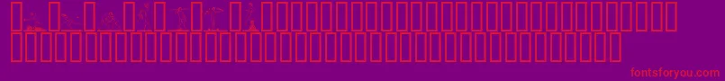 ATLETER  Font – Red Fonts on Purple Background