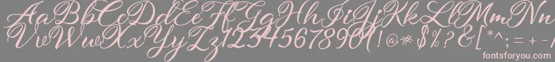 Шрифт atmaka – розовые шрифты на сером фоне