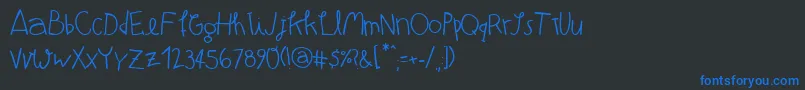 ATMARG   Font – Blue Fonts on Black Background