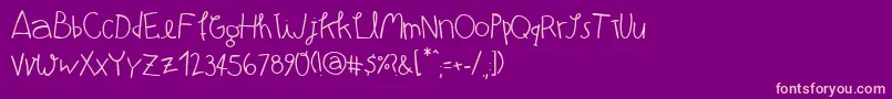 ATMARG   Font – Pink Fonts on Purple Background