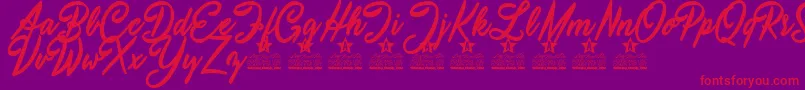 More about Atmospherica Personal Use Font Atmospherica Personal Use Font – Red Fonts on Purple Background