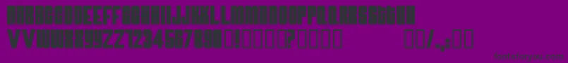 ATOMB    Font – Black Fonts on Purple Background