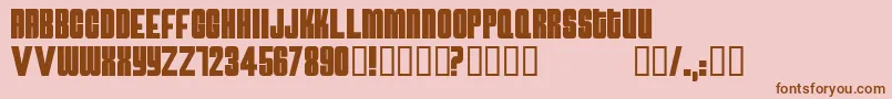 ATOMB    Font – Brown Fonts on Pink Background