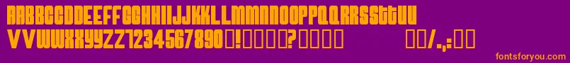 ATOMB    Font – Orange Fonts on Purple Background