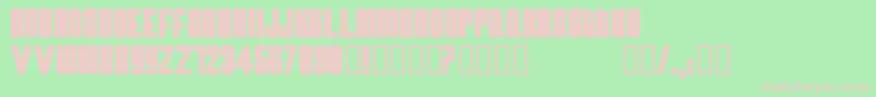 ATOMB    Font – Pink Fonts on Green Background