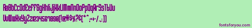 ATOMIC   Font – Purple Fonts on Green Background