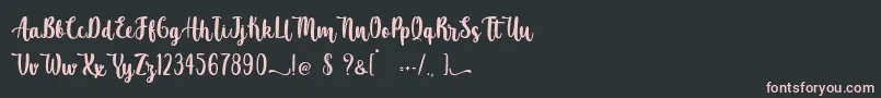 Atomic Robusta   Personal Use Font – Pink Fonts on Black Background