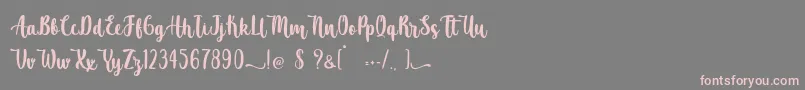 Atomic Robusta   Personal Use Font – Pink Fonts on Gray Background