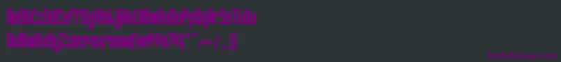 atomic Font – Purple Fonts on Black Background