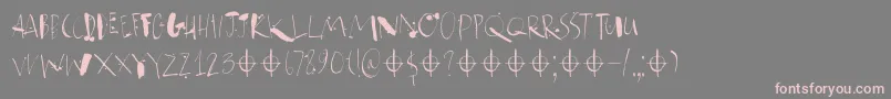 Atonement DEMO Font – Pink Fonts on Gray Background