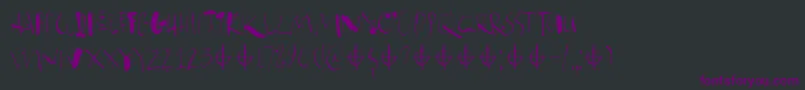 Atonement DEMO Font – Purple Fonts on Black Background