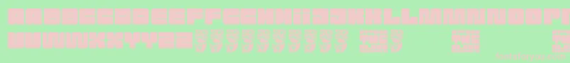 Attack the Block Font – Pink Fonts on Green Background