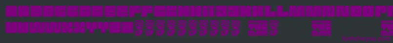 Attack the Block Font – Purple Fonts on Black Background