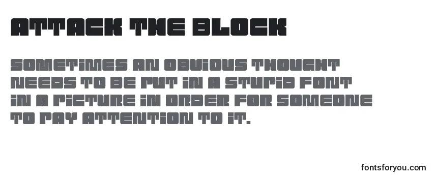 Reseña de la fuente Attack the Block