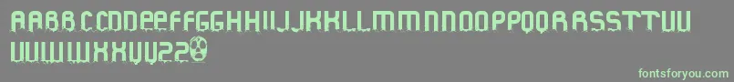 FluidChristmas Font – Green Fonts on Gray Background
