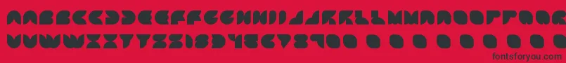 ATTIC    Font – Black Fonts on Red Background