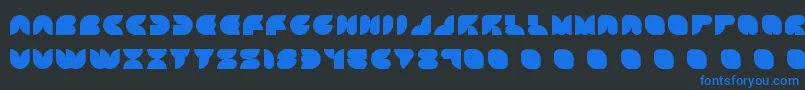 ATTIC    Font – Blue Fonts on Black Background