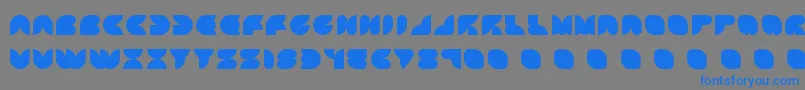 ATTIC    Font – Blue Fonts on Gray Background