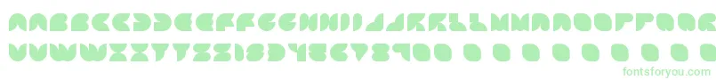 Fonte ATTIC    – fontes verdes em um fundo branco