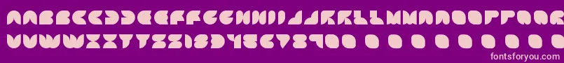 ATTIC    Font – Pink Fonts on Purple Background