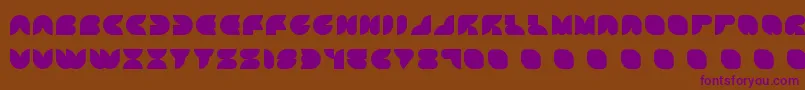 ATTIC    Font – Purple Fonts on Brown Background