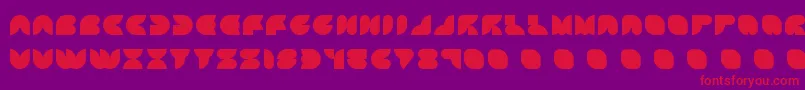 ATTIC    Font – Red Fonts on Purple Background