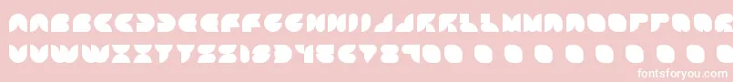fuente ATTIC    – Fuentes Blancas Sobre Fondo Rosa