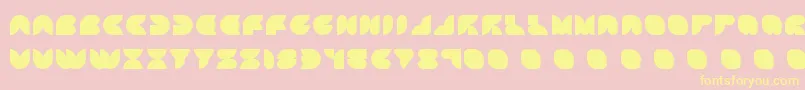 ATTIC    Font – Yellow Fonts on Pink Background