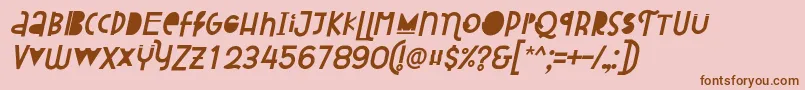 More about Attracted Monday Italic Font Attracted Monday Italic Font – Brown Fonts on Pink Background