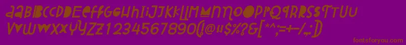 Saiba mais sobre a fonte Attracted Monday Italic Fonte Attracted Monday Italic – fontes marrons em um fundo roxo