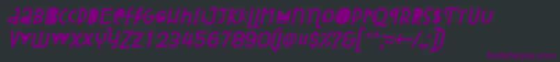 Lisätietoja Attracted Monday Italic-fontista Attracted Monday Italic-fontti – violetit fontit mustalla taustalla