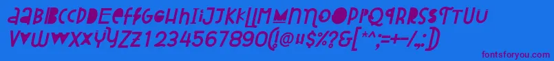 More about Attracted Monday Italic Font Attracted Monday Italic Font – Purple Fonts on Blue Background