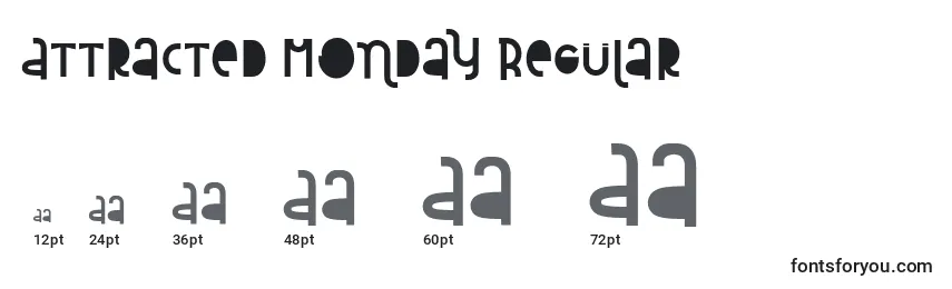 Attracted Monday Regular Font Sizes