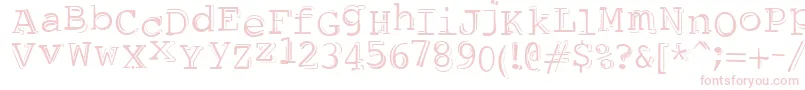 DubbleTrubble Font – Pink Fonts on White Background