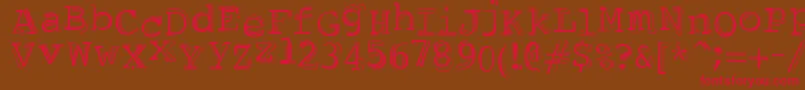 DubbleTrubble Font – Red Fonts on Brown Background