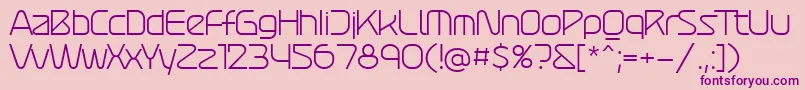 Atures 300 PERSONAL USE Font – Purple Fonts on Pink Background