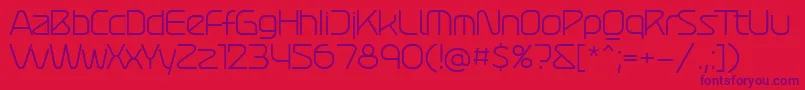Atures 300 PERSONAL USE Font – Purple Fonts on Red Background
