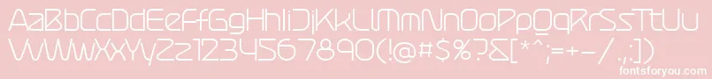 Police Atures 300 PERSONAL USE – polices blanches sur fond rose