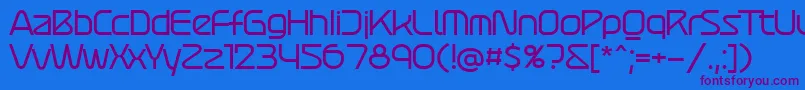 Atures 500 PERSONAL USE Font – Purple Fonts on Blue Background