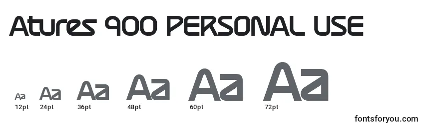 Atures 900 PERSONAL USE Font Sizes